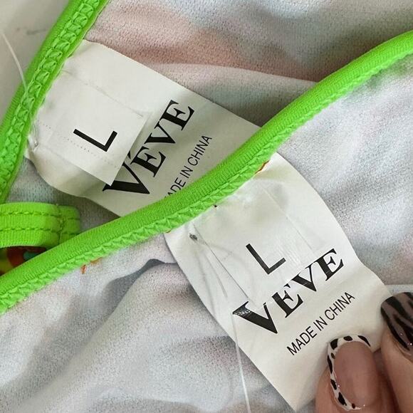 VEVE Neon Jeweled Bikini - Size Large, Stunning! - Picture 13 of 16